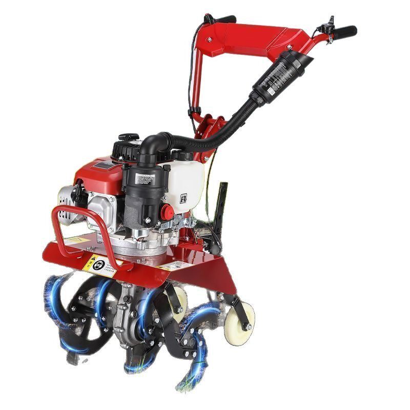 Honda King micro tillage agricultural four-stroke household small loose soil weeding trench plow paddy field plowing rotary tiller