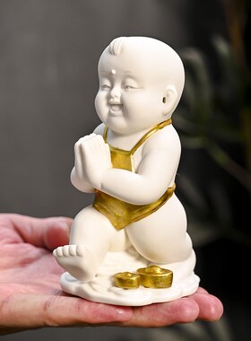 婚庆送礼陶瓷娃娃人之初男宝宝早生贵子金童玉女客厅卧室福娃摆件