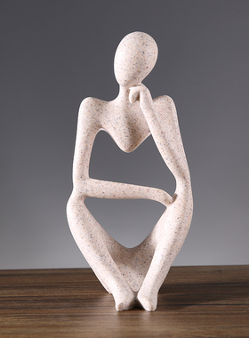 现代简约抽象艺术摆件创意客厅桌面家居装饰酒柜玄关书柜人物摆设