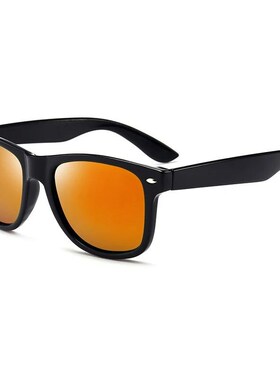 Classic Square Polarized Sunglasses Men Women Retro Black Su