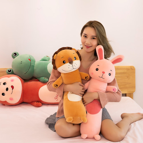 可爱毛绒玩具太阳狮子公仔布娃娃圆柱床上长抱枕儿童玩偶安抚女孩 - 图2