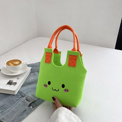 Cute Felt Carry Bag 2025 Trendy Summer Bucket Bag Lightweigh - 图3