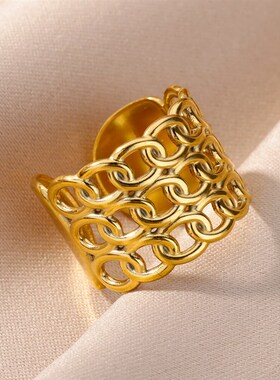 316L Stainless Steel Rings for Women Gold Color Rings