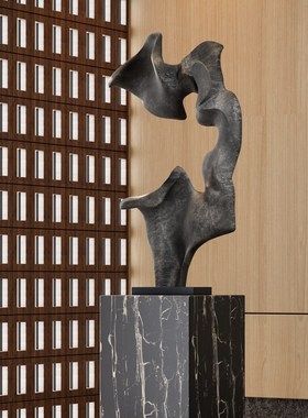 酒店大堂太湖石雕塑空间园林造景观摆件创意装置艺术品落地假山石