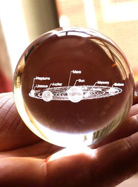 Solid Crystal Ball Laser 3D Inner Carved Ball Home essories