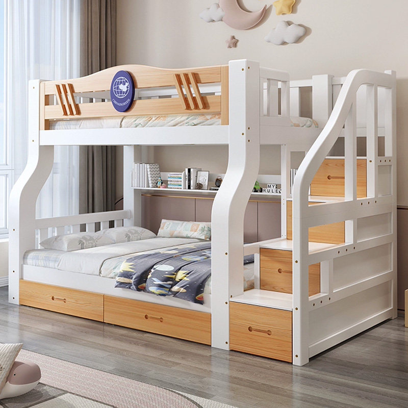 上下层床全实木儿童床男孩女孩小户型高低床上下铺人床子母床,淘宝优惠券,粉丝福利购,淘宝优惠卷