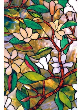 Window Privacy Film  Magnolia Window Film stickers Non Adhes