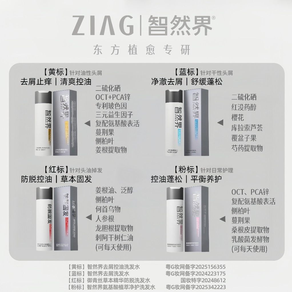 智然界ZIAG去屑控油止痒二硫化硒玻色因滋养蓬松香氛功效洗发水,淘宝优惠券,粉丝福利购,淘宝优惠卷