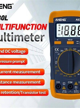 A830L Digital Multimeter Multi Tester Buzzer DC AC Voltage