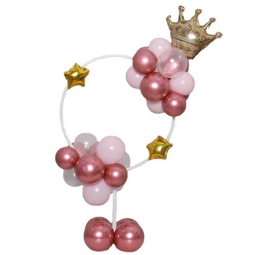 Round balloon stand arch balloons wreath ring for wedding de - 图3