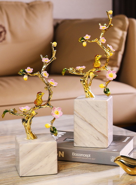 中式轻奢摆件客厅玄关酒柜博古架电视机架家居装饰品乔迁新居礼品