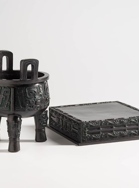 古铜官 鼎盛千秋摆件铜工艺品家居商务礼品仿古复古克鼎青铜器鼎