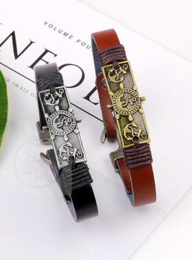 。Simple fashion boat anchor brlet brlet mens personality r