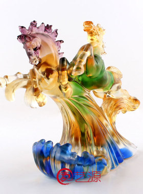 琉璃马摆件和谐共赢马到成功送领导礼物 男高端 商务馈赠实用礼品