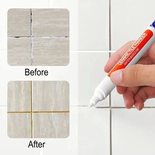 12 Color Optional White Waterproof Tile Marker Grout Pen Wal - 图0