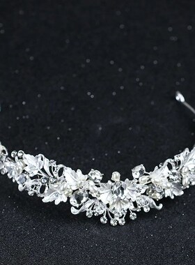 2023 hot sale rhinestone crown headband bridal wedding hair