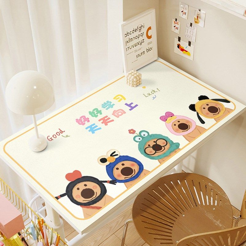 可爱卡通学生学习书桌垫儿童写字台桌布耐脏防滑护眼桌面保护垫子,淘宝优惠券,粉丝福利购,淘宝优惠卷