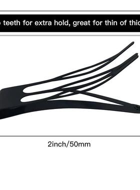 Double Grip Hair Clips Metal Snap Hair Clips For Women 5/10p
