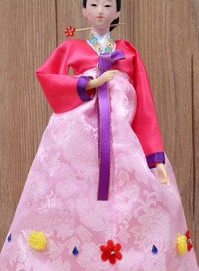 韩国人偶工艺摆件人形娃娃烤肉店料理店酒店用品装饰礼品特色民俗