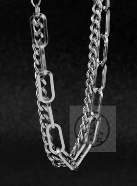 -Stainless Steel Combination Chain Brlet Neutral Wind Men an