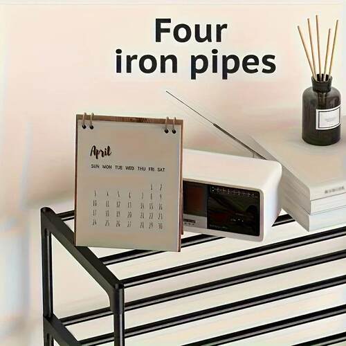 1PC three-tier shoe rack, durable shoe storage rack, easy-to - 图2