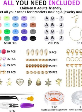 6000 Pieces of Clay Beads Soft Pottery Beads Handmade Jewelr