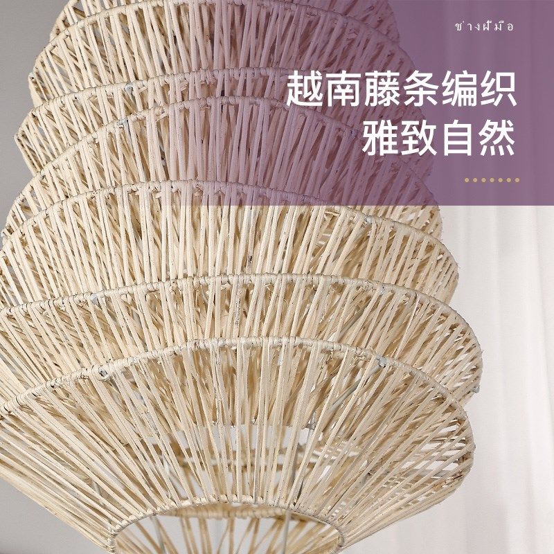 异丽侘寂风复古吊灯创意个性藤编餐桌客厅灯酒店客栈名宿藤艺灯饰,淘宝优惠券,粉丝福利购,淘宝优惠卷