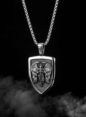 Steet Personality Retro Cross Fashion tend Stainless Steel M