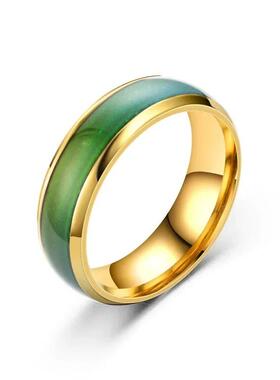5 Colors Stainless steel Changing Color Rings Mood Emotion