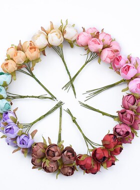 6pcs Wedding Decorative Flowers Christmas Decorations for Ho