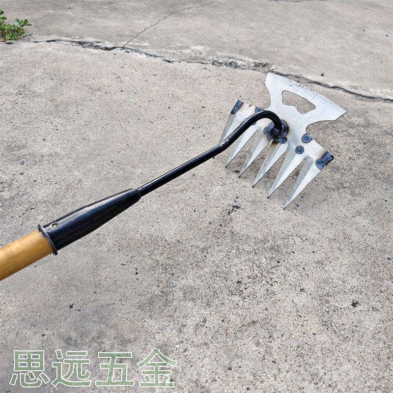 卓艺拔草松土耙子超大加厚锯片钢锄头多功能农用锄草开荒清理杂草,淘宝优惠券,粉丝福利购,淘宝优惠卷