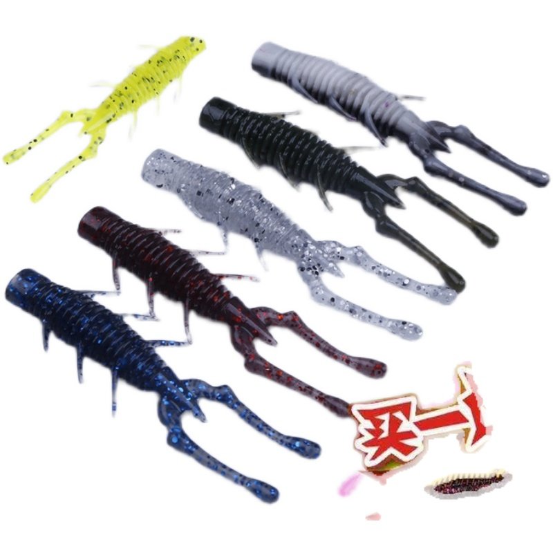 东鼎NED虾浮水虾路亚软饵2.5寸/3寸内德加盐高强弹性黑坑鲈鱼鳜鱼,淘宝优惠券,粉丝福利购,淘宝优惠卷