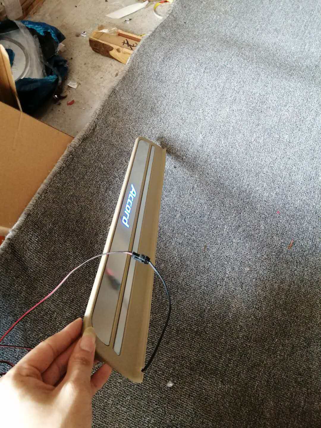 08-13款八代雅阁带灯门槛条迎宾灯踏板LED专用改装车门防护脚踏板,淘宝优惠券,粉丝福利购,淘宝优惠卷