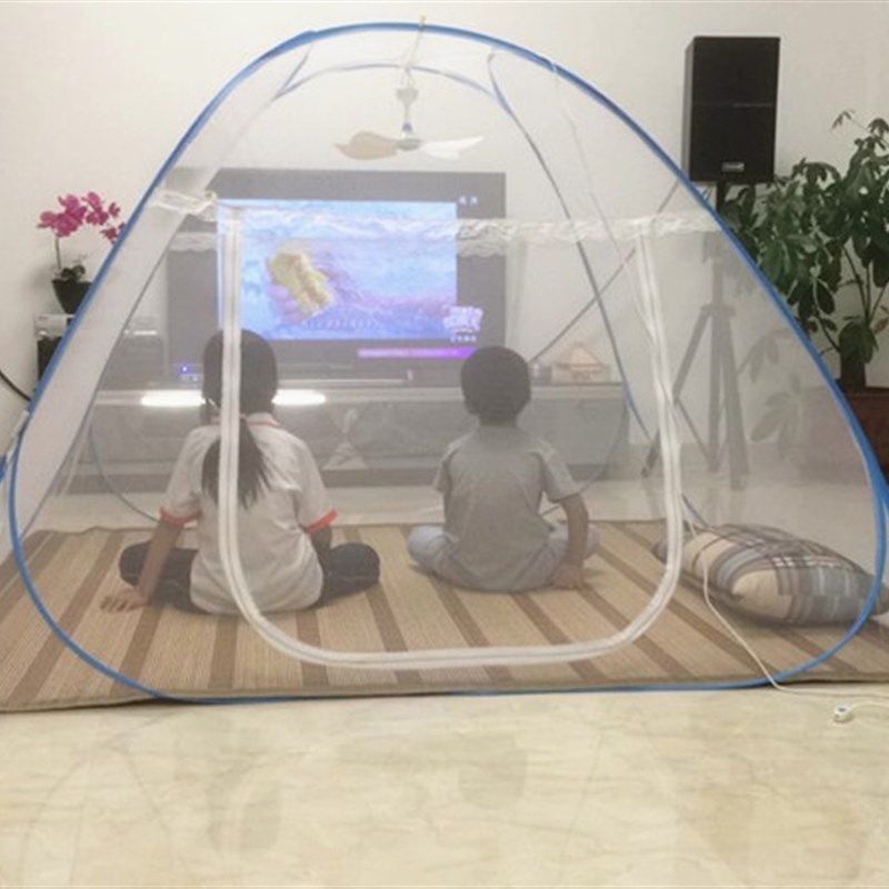 蒙古包蚊帐折叠蚊帐加密学生宿舍蚊帐1.0258米子母床上下铺免安装,淘宝优惠券,粉丝福利购,淘宝优惠卷