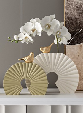 新家入户氛围感花瓶艺术高级感摆件客厅玄关餐边柜工艺品装饰摆设