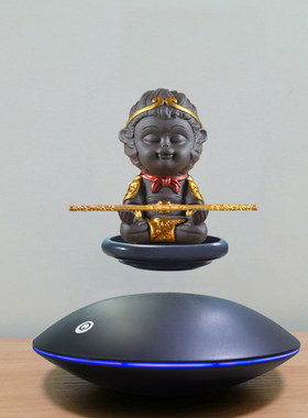 磁悬浮孙悟空 摆件手办旋转展示台创意悬空玩具展示架陈列展台