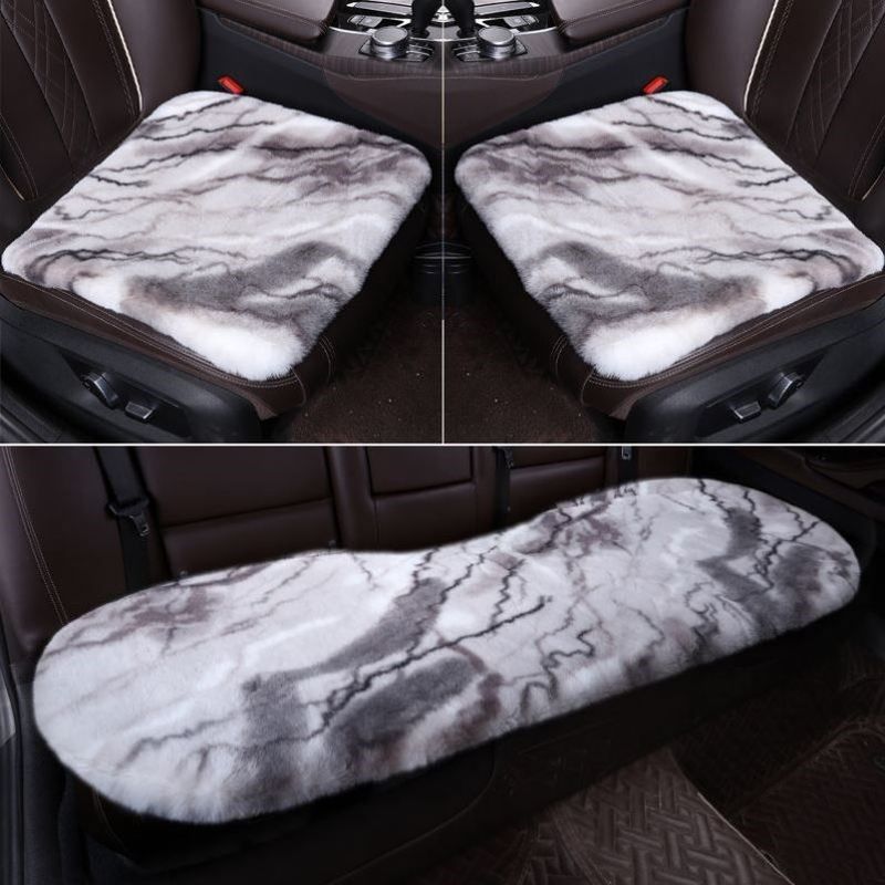 汽车坐垫冬季冬天保暖通用靠背短毛绒车坐垫毛绒座垫套加厚花兔毛,淘宝优惠券,粉丝福利购,淘宝优惠卷