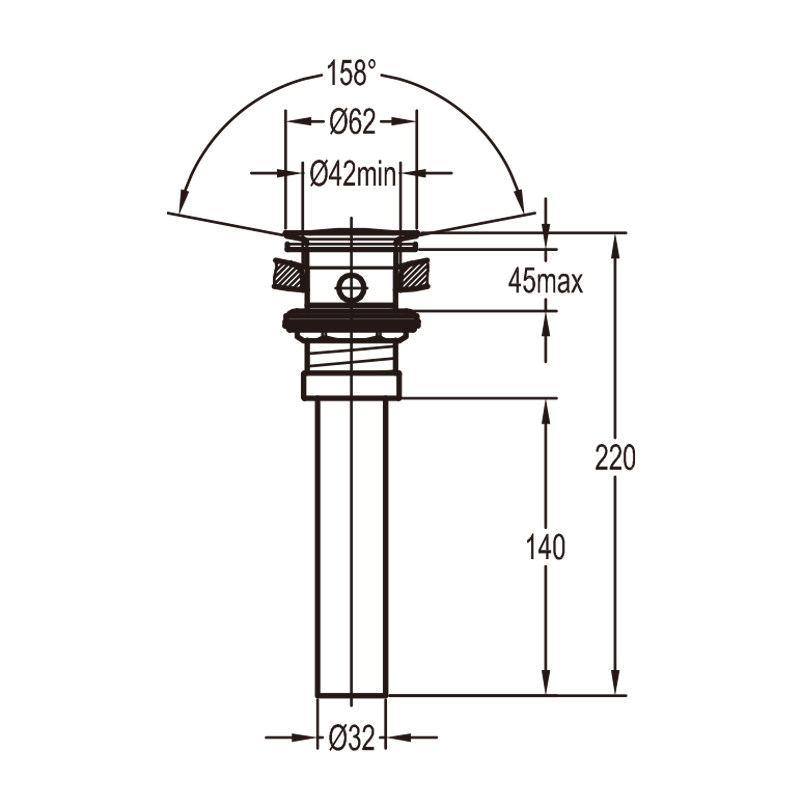 丰华 洗手盆弹跳下水 面盆洗脸盆 配件脸盆下水管排水管台盆下水,淘宝优惠券,粉丝福利购,淘宝优惠卷
