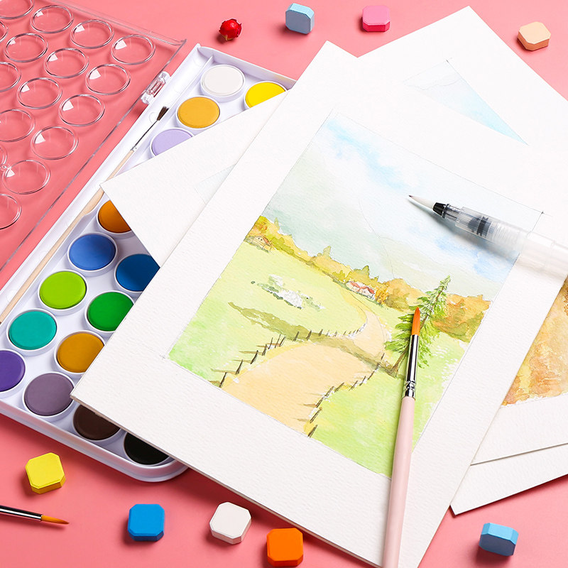 水彩线稿填色纸水彩填画水彩画初学者水彩填色线稿水彩新手线稿水,淘宝优惠券,粉丝福利购,淘宝优惠卷