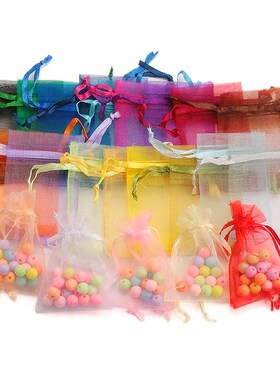 100pcs/lot Organza Bag 5*7cm,7*9cm,9x12cm Christmas Wedding