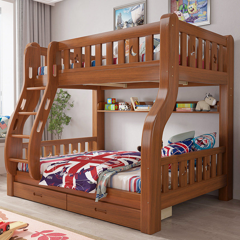 实木上下床双层床多功能高低床子母床大人上下铺木床小户型儿童床,淘宝优惠券,粉丝福利购,淘宝优惠卷