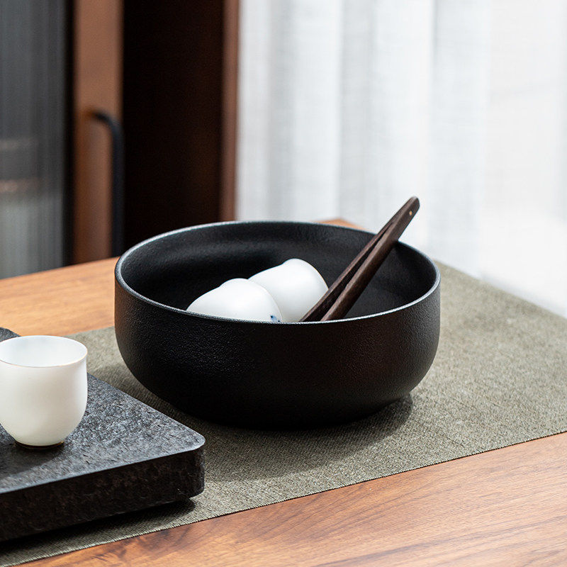 茶洗大号特大日式禅意家用黑陶功夫茶具配件茶盆建水茶盂水盂笔洗,淘宝优惠券,粉丝福利购,淘宝优惠卷