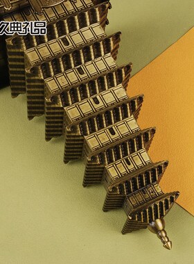 西安旅游纪念品大雁塔钟楼古建筑金属模型特色伴手礼工艺品摆件