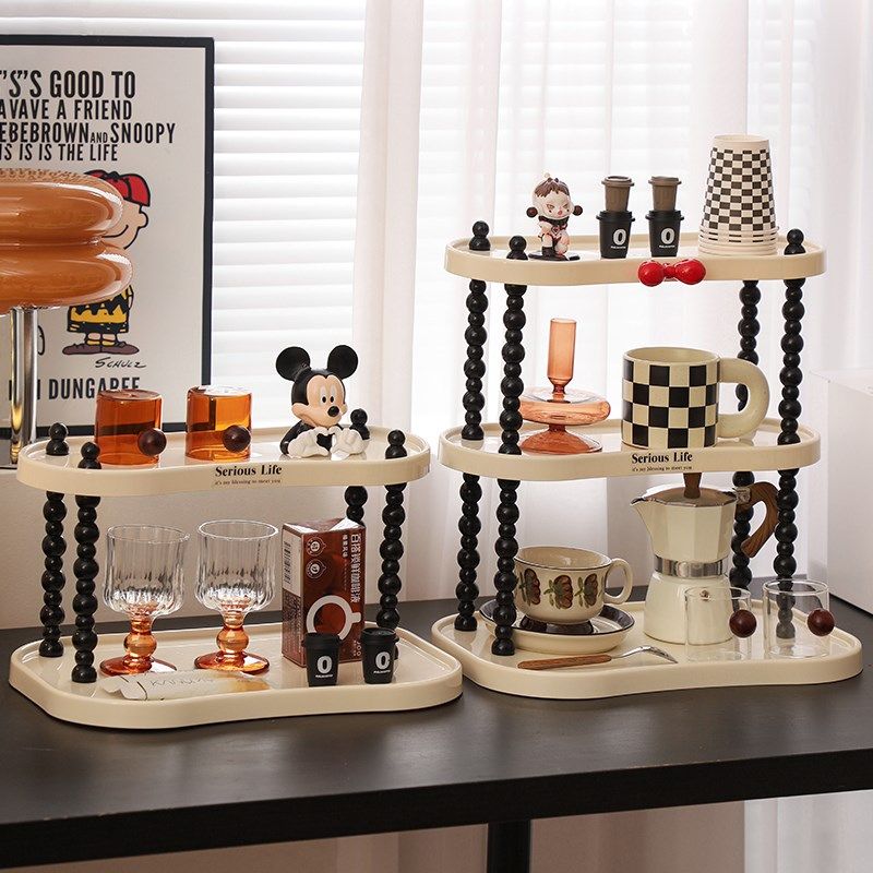 高级感杯子收纳置物架桌面多层茶杯水杯架子轻奢家用咖啡杯收纳架,淘宝优惠券,粉丝福利购,淘宝优惠卷