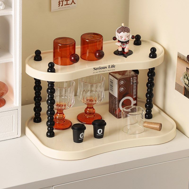 高级感杯子收纳置物架桌面多层茶杯水杯架子轻奢家用咖啡杯收纳架,淘宝优惠券,粉丝福利购,淘宝优惠卷
