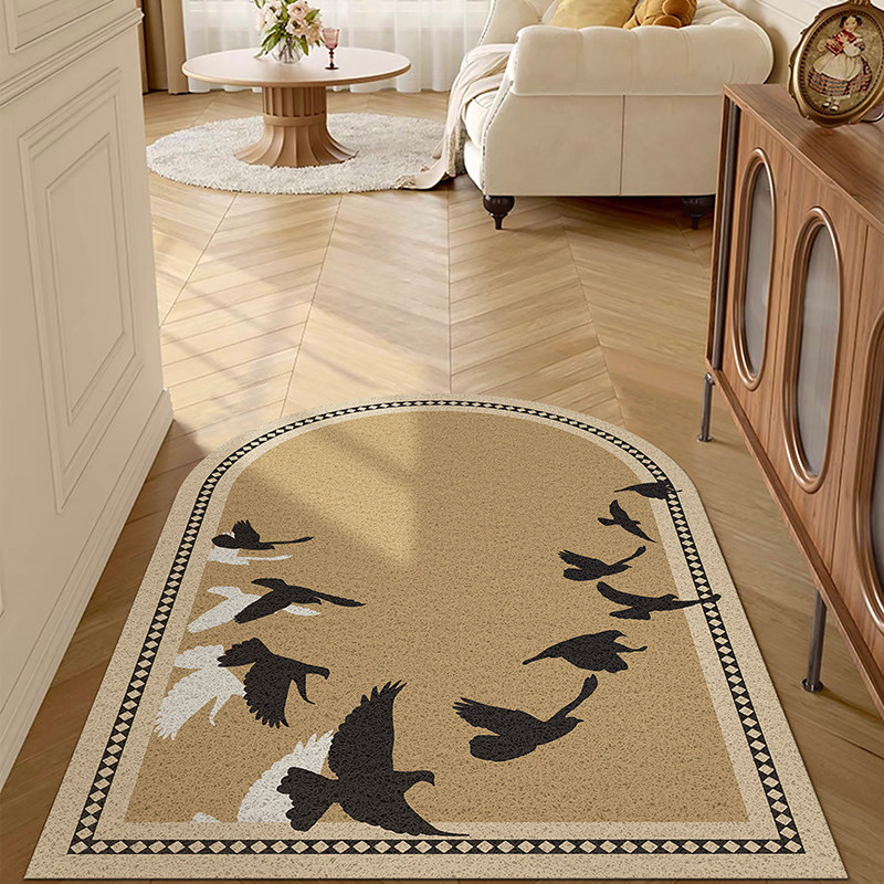 法式复古奶油风入户门丝圈地垫大门口防滑脚垫门垫进门玄关地毯厚,淘宝优惠券,粉丝福利购,淘宝优惠卷