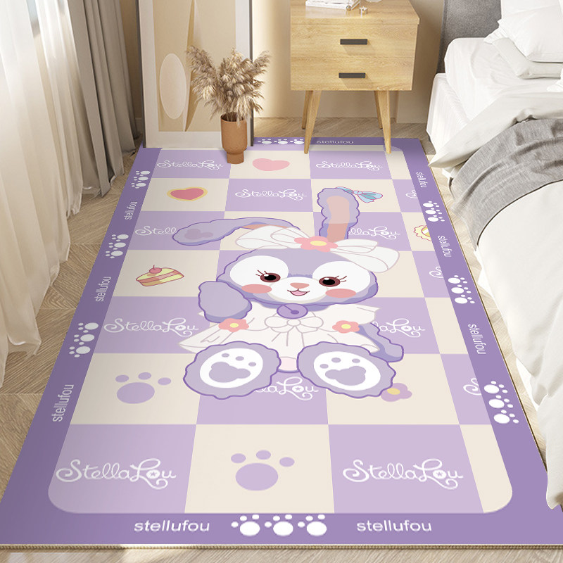 家用地毯卧室儿童房床边毯房间学习桌地垫客厅书桌床前卡通地垫,淘宝优惠券,粉丝福利购,淘宝优惠卷