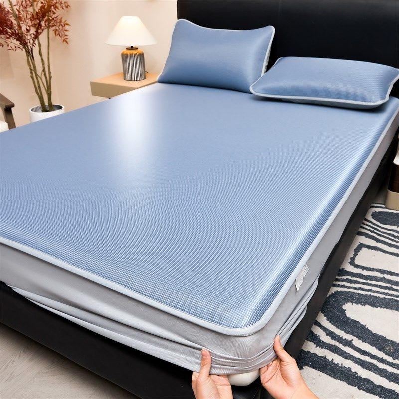 2025新款夏季凉席席子三件套天然冰藤席夏天冰丝凉席可机洗床笠款,淘宝优惠券,粉丝福利购,淘宝优惠卷