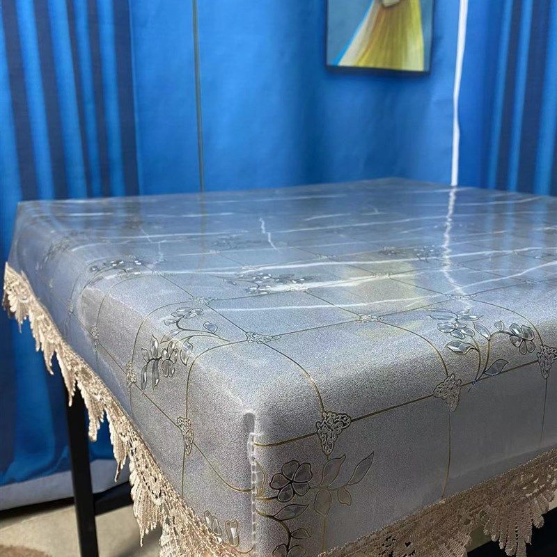 透明桌垫PVC软玻璃防水防油胶垫烤火餐桌茶几桌面花边保护膜罩套,淘宝优惠券,粉丝福利购,淘宝优惠卷