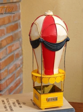 活力热气球铁艺装饰品装饰摆件客厅店铺卧室礼物